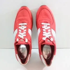 Michael Kors Allie Coral Reef Women Red White Casual Shoes HL15K